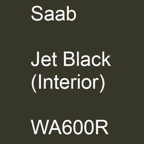 Saab, Jet Black (Interior), WA600R.